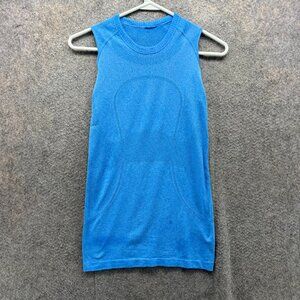 Lululemon Tank Top Women XS Blue Seamless Athletic Swiftly Tech Racerback